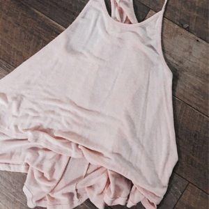 Pink high low tank